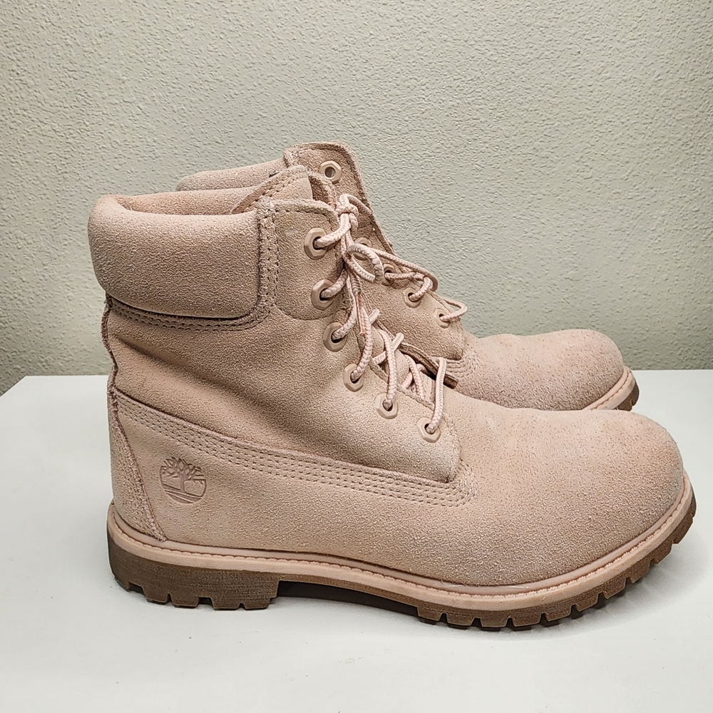 Pink Suede Timberland Sz 9 Primaloft Timberdry Defender Workboots - Picture 14 of 16